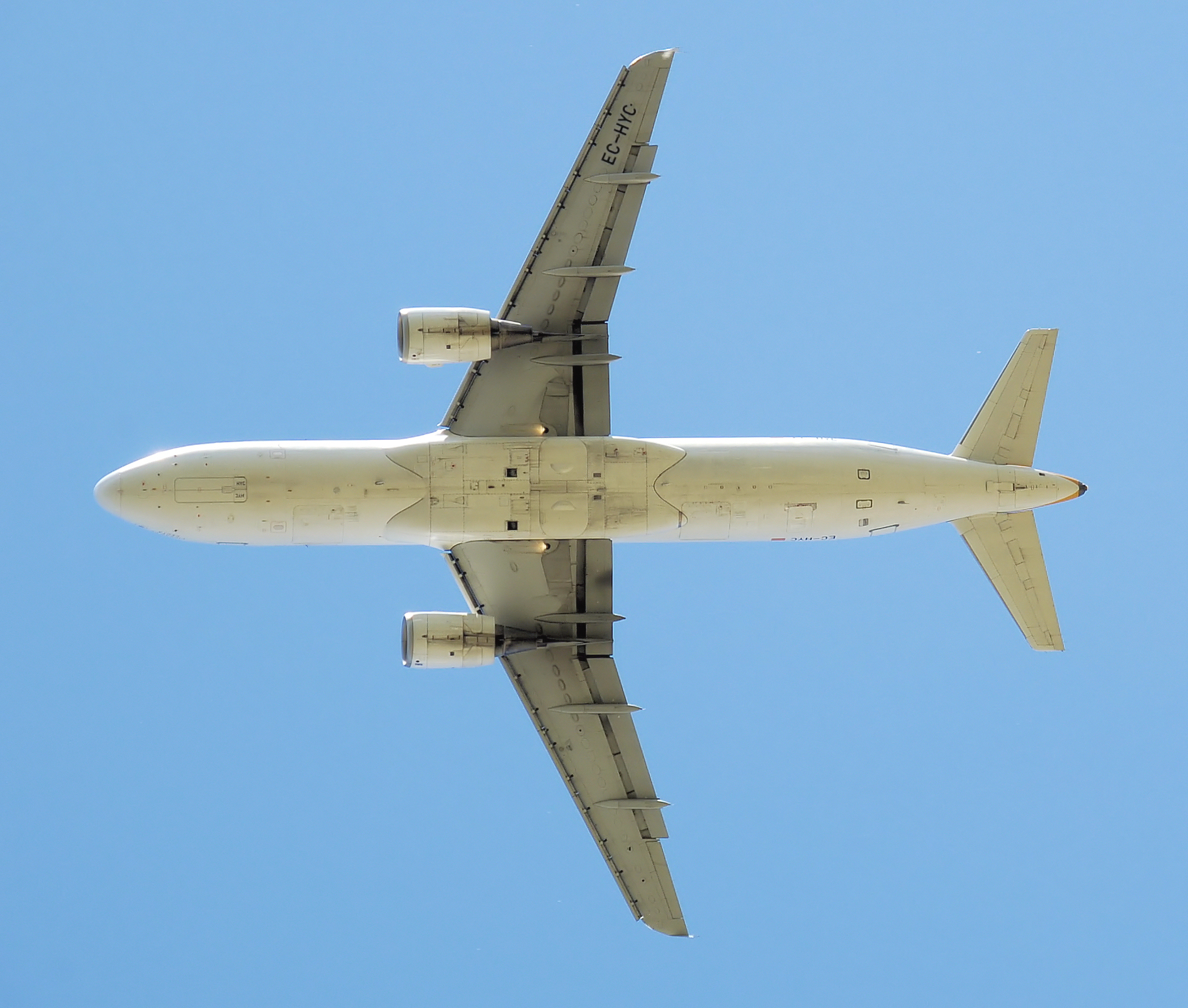 Planform view of an Iberia ((Airbus)) A320-200